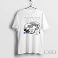 Officials Chase Elliott Ice Blue Racing Signature T Shirts