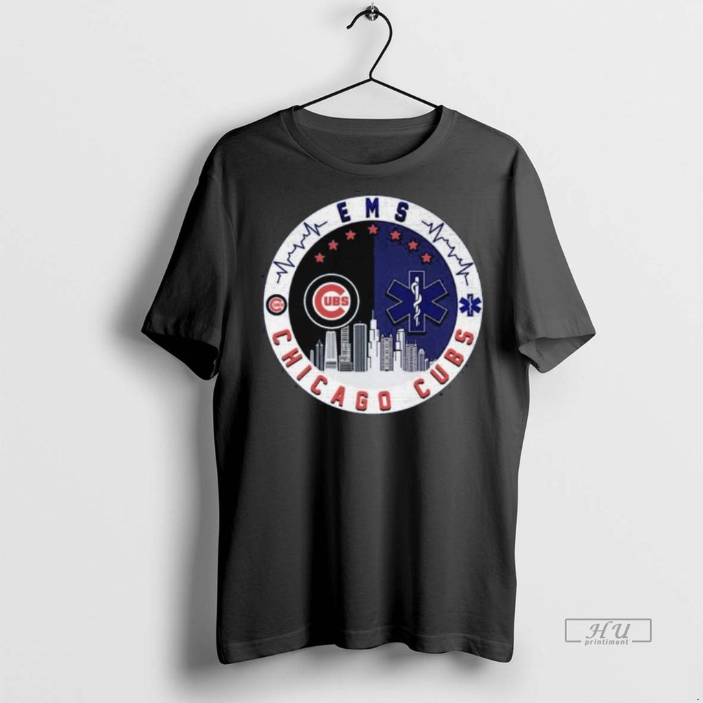 Officials Chicago Cubs Ems 2025 Emergency Medical Services Honoring Long Sleve Tee Shirt Sweater
