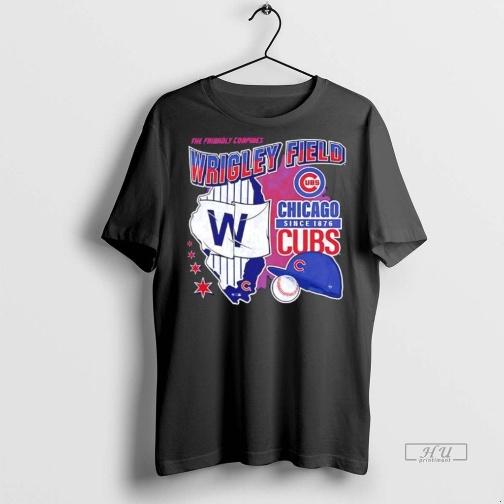 Officials Chicago Cubs The Friendsly Confines 1876 Wrigley Field Shirt Sweater