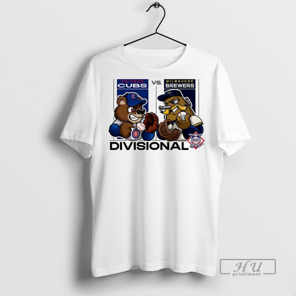 Officials Chicago Cubs Vs Milwaukee Brewers National League Divisional Series 2025 Mascot T Shirt