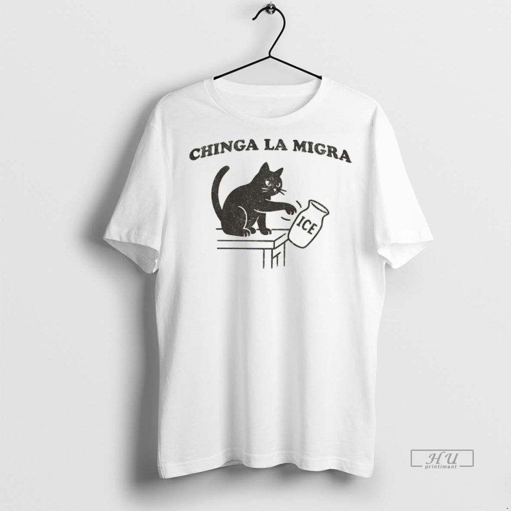 Officials Chinga La Migra Abolish Ice Funny Cat Political T Shirt Sweater