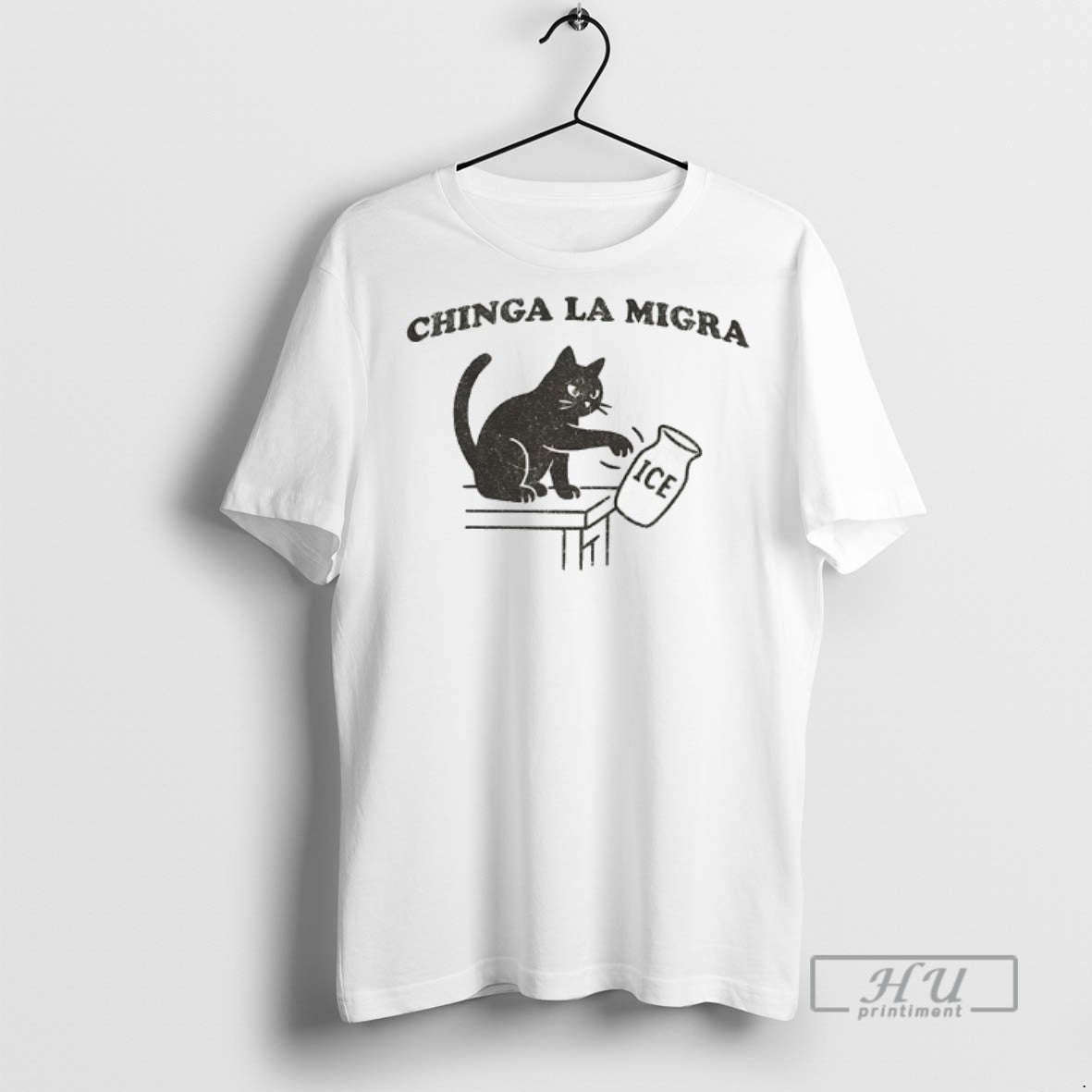 Officials Chinga La Migra Abolish Ice Funny Cat Political T Shirts