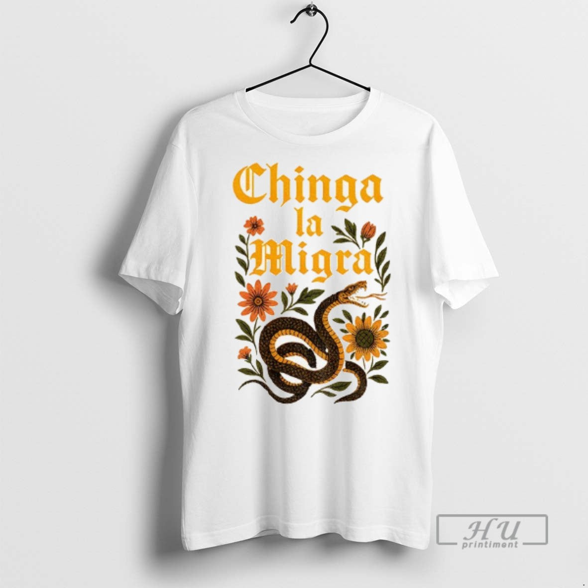 Officials Chinga La Migra Snake Protest Tee Abolish Ice T Shirts