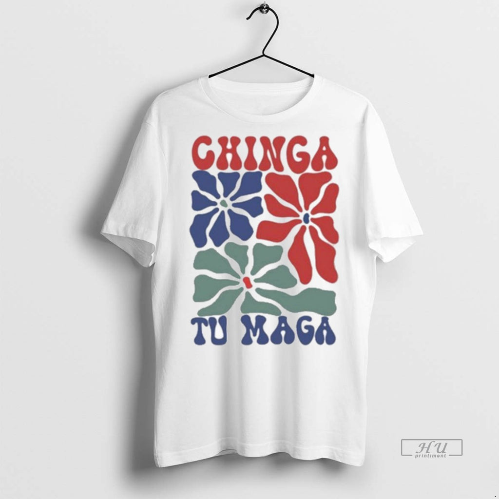 Officials Chinga Tu Maga Floral T Shirt Sweater