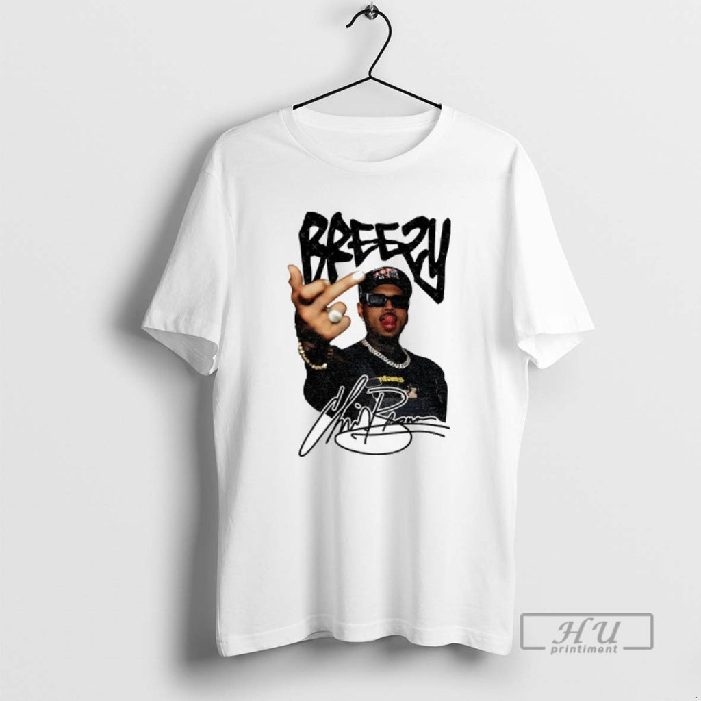 Officials Chris Brown Breezy Bowl Tour 2025 Signature Music T Shirt