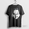 Officials Chucky Horror Character Big Face Halloween T Shirts