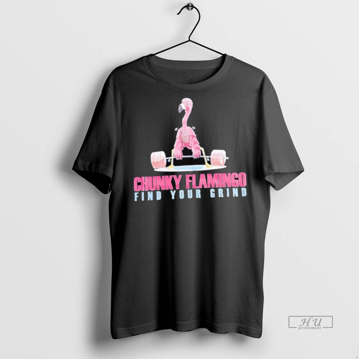 Officials Chunky Flamingo Find Your Grind Gym Tee Shirt Sweater