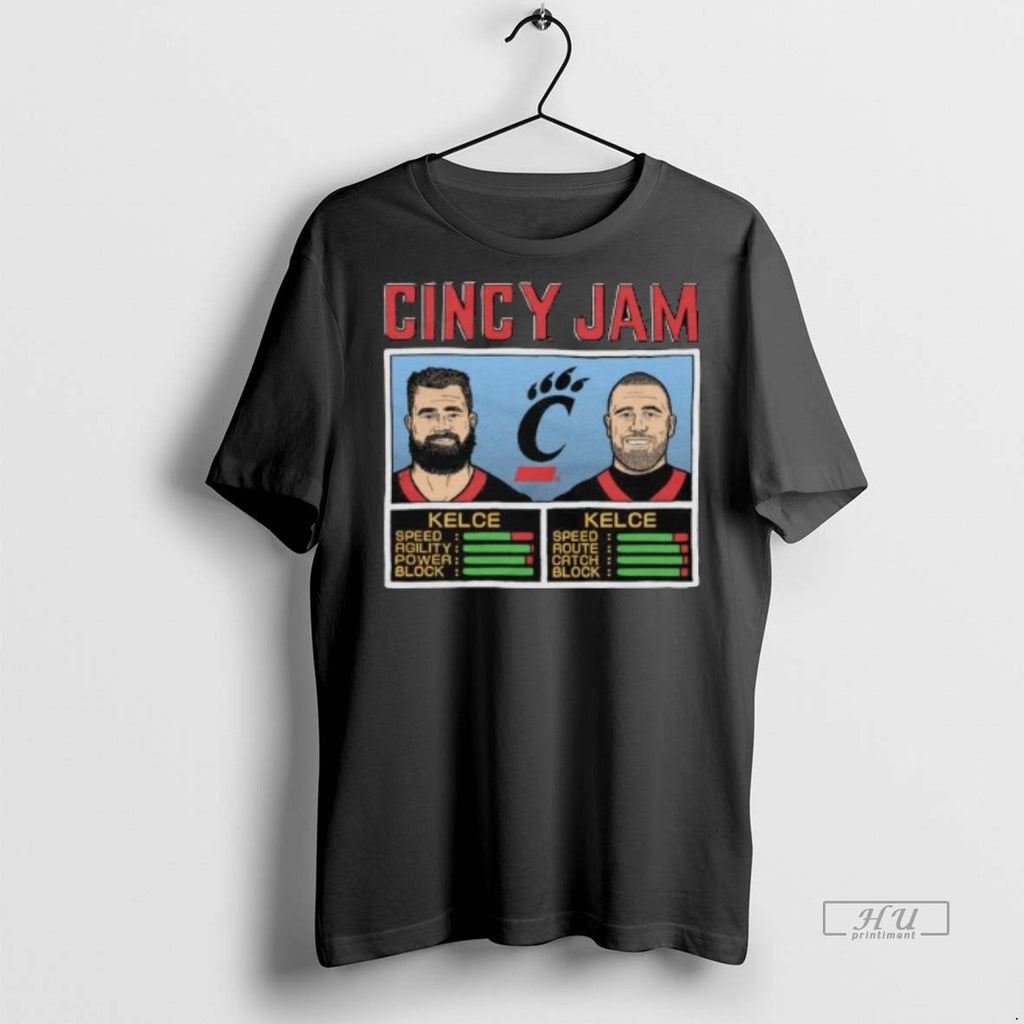 Officials Cincinnati Bearcats Cincy Jam Jason Kelce And Travis Kelce Long Sleve Tee Shirt Sweater