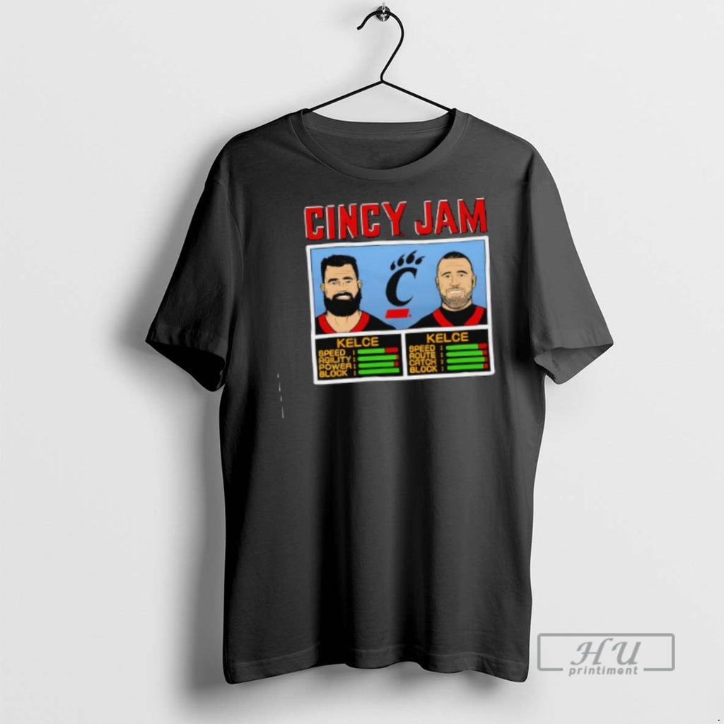 Officials Cincy Jam Kelce And Kelce Speed Agility Power Block Aoute Catch Graphic