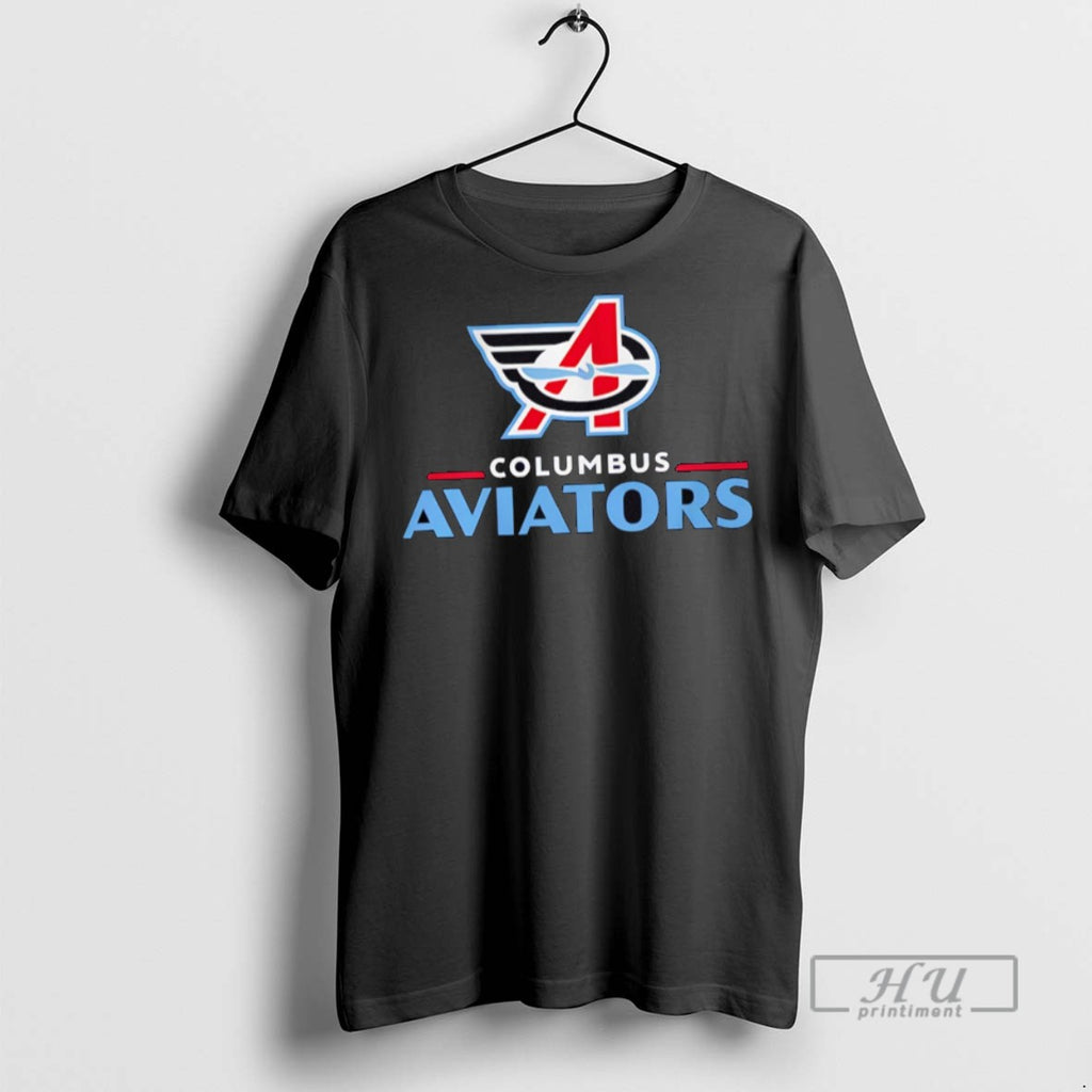 Officials Columbus Aviator Lockup Logo Style T Shirts Sweatshirt Hoodies