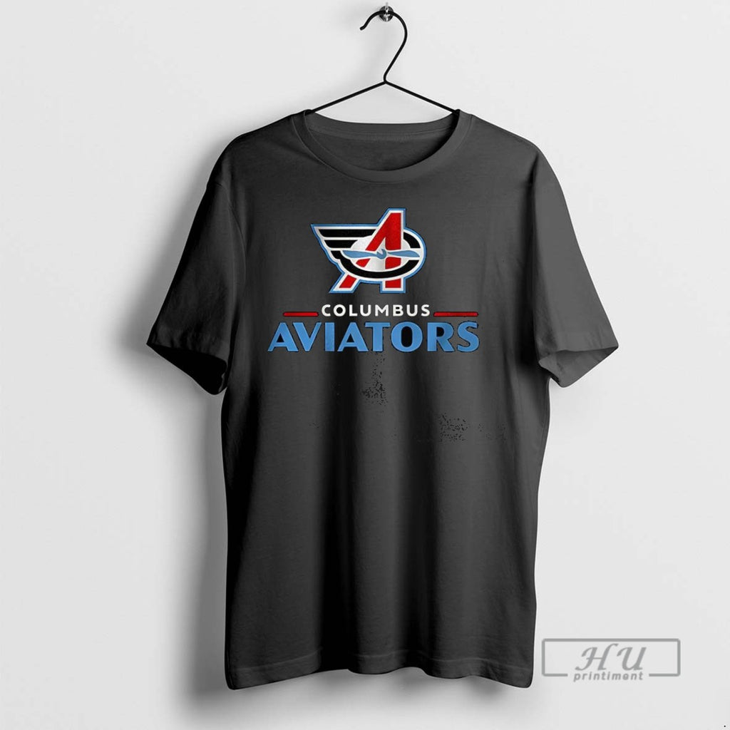 Officials Columbus Aviators Npsl Logo T Shirt