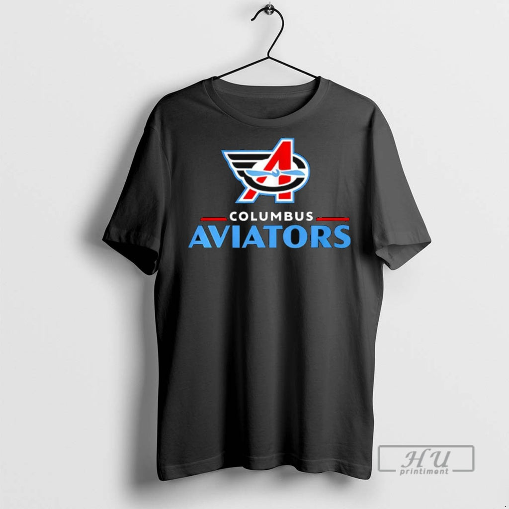 Officials Columbus Aviators Lockup Logo T Shirts Sweatshirt Hoodies