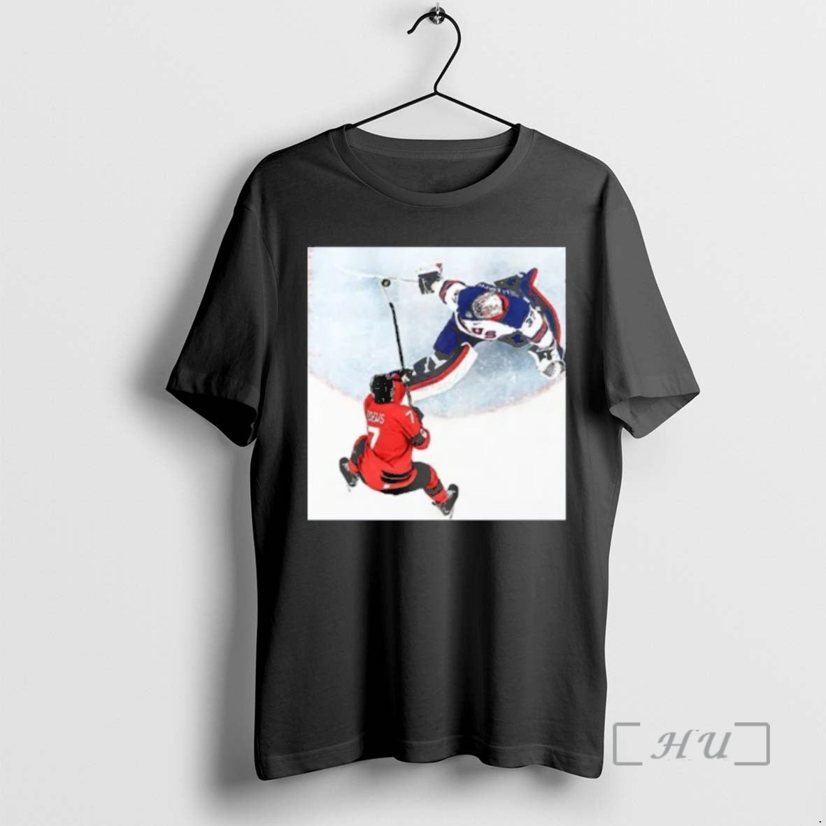 Officials Connor Hellebuyck Goalie Save Usa Gold