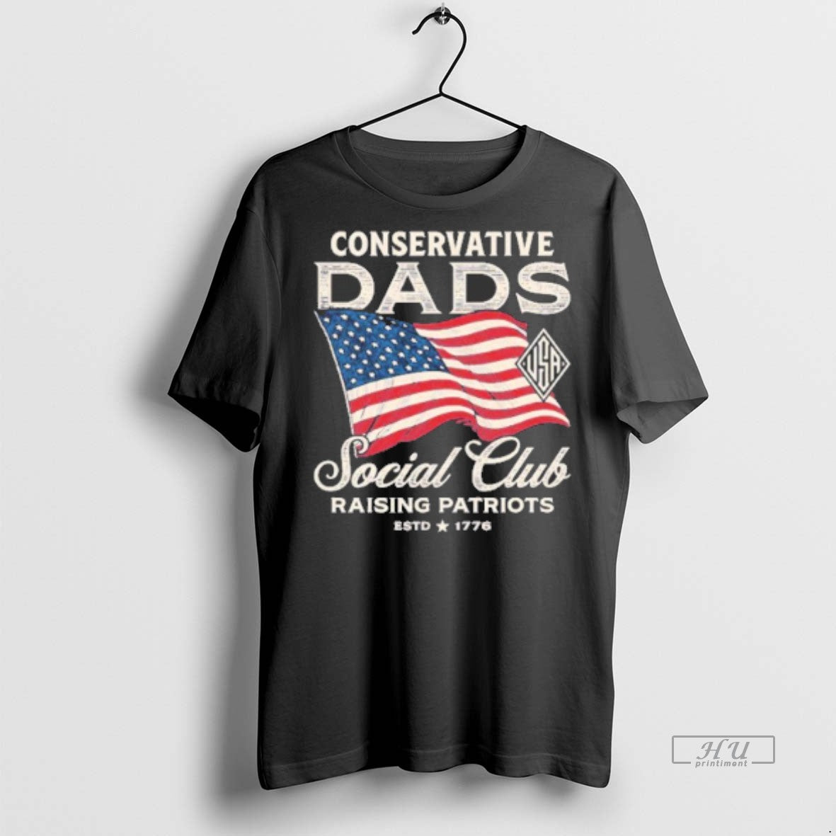 Officials Conservative Dads Social Club Raising Patriots Usa Flag T Shirt Sweater
