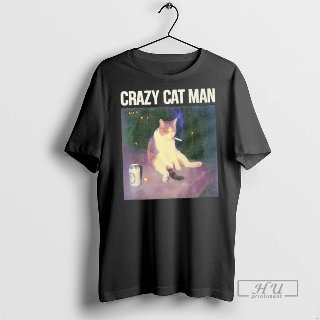 Officials Crazy Cat Man T Shirt