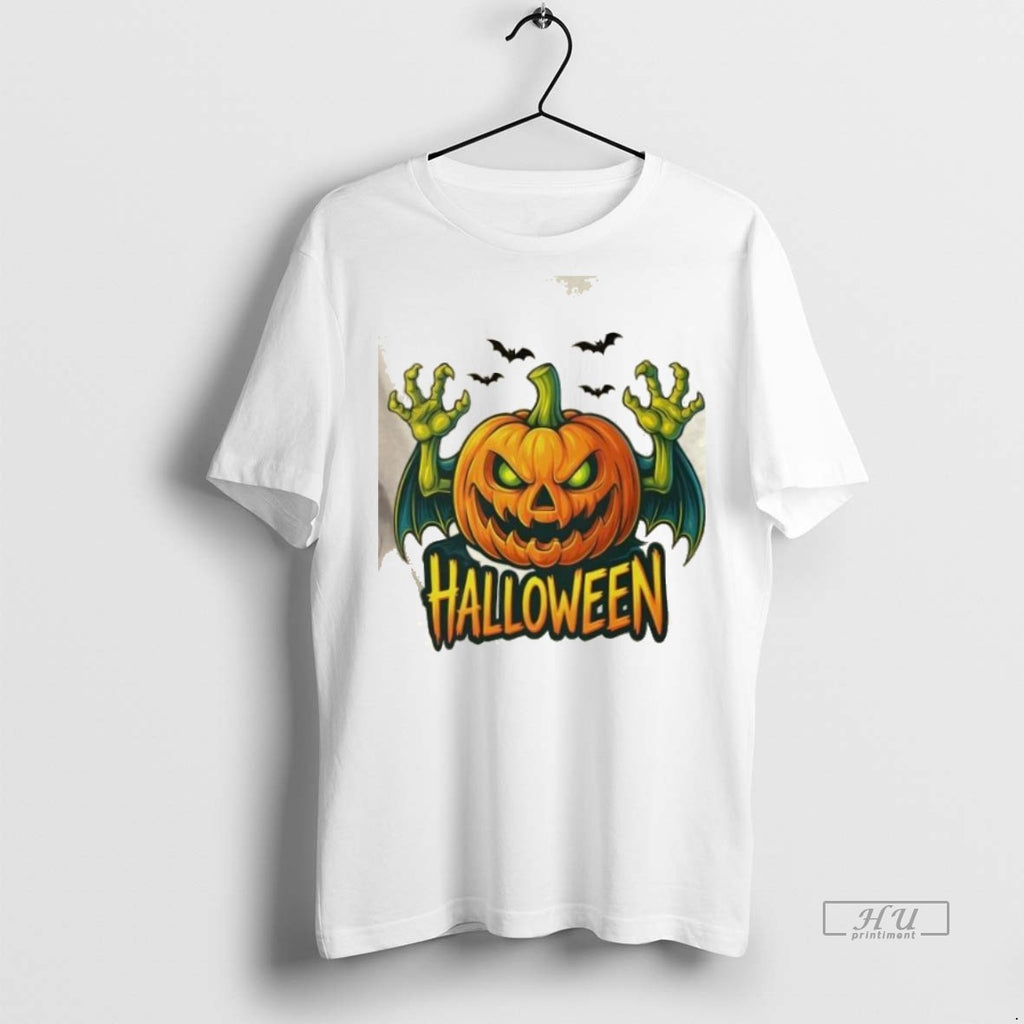 Officials Creepy Pumpkin Halloween Scary Jack O Lantern Shirt Sweater