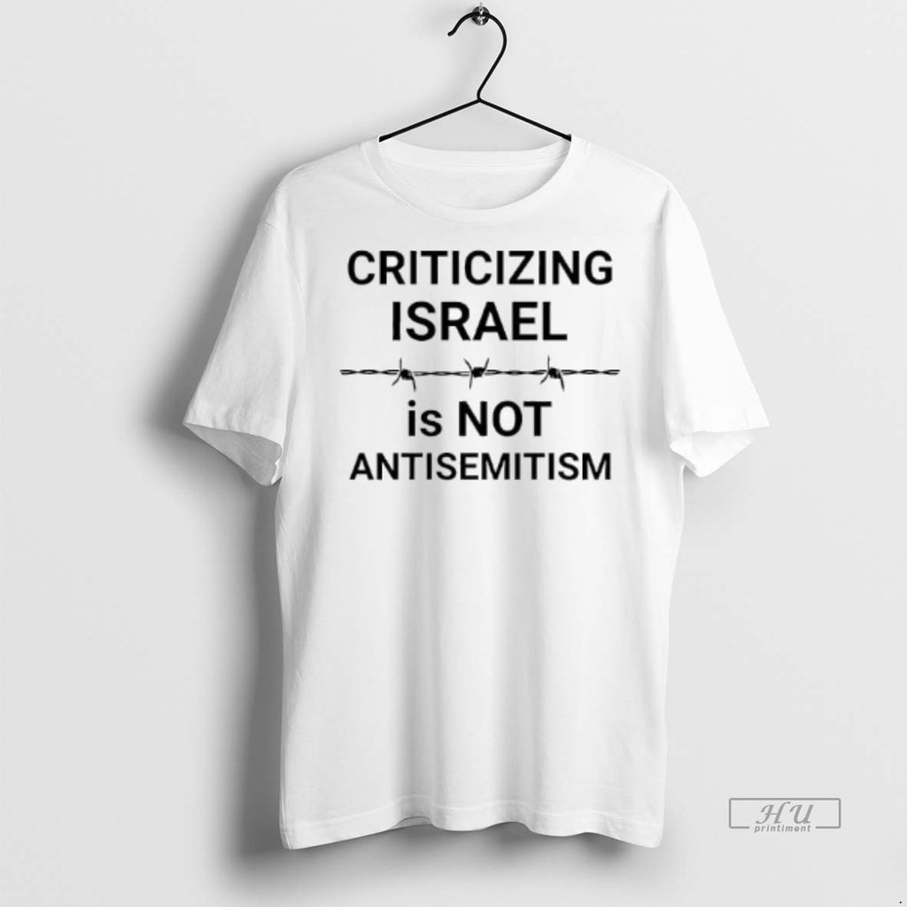Officials Criticizing Israel Is Not Antisemitism Text Tee Shirt Sweater