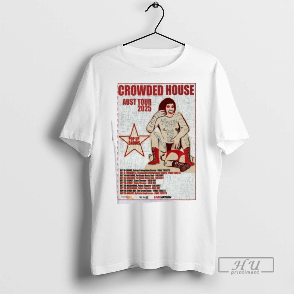 Officials Crowded House 2025 Australia Show T Shirt