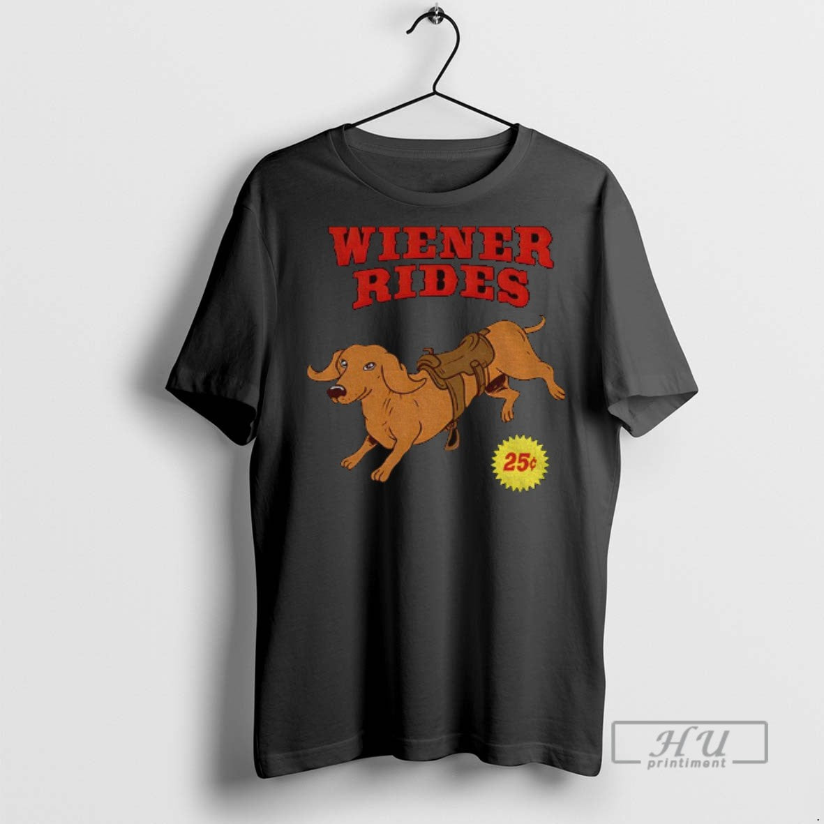 Officials Dachshund Wiener Rides Funny Meme T Shirts