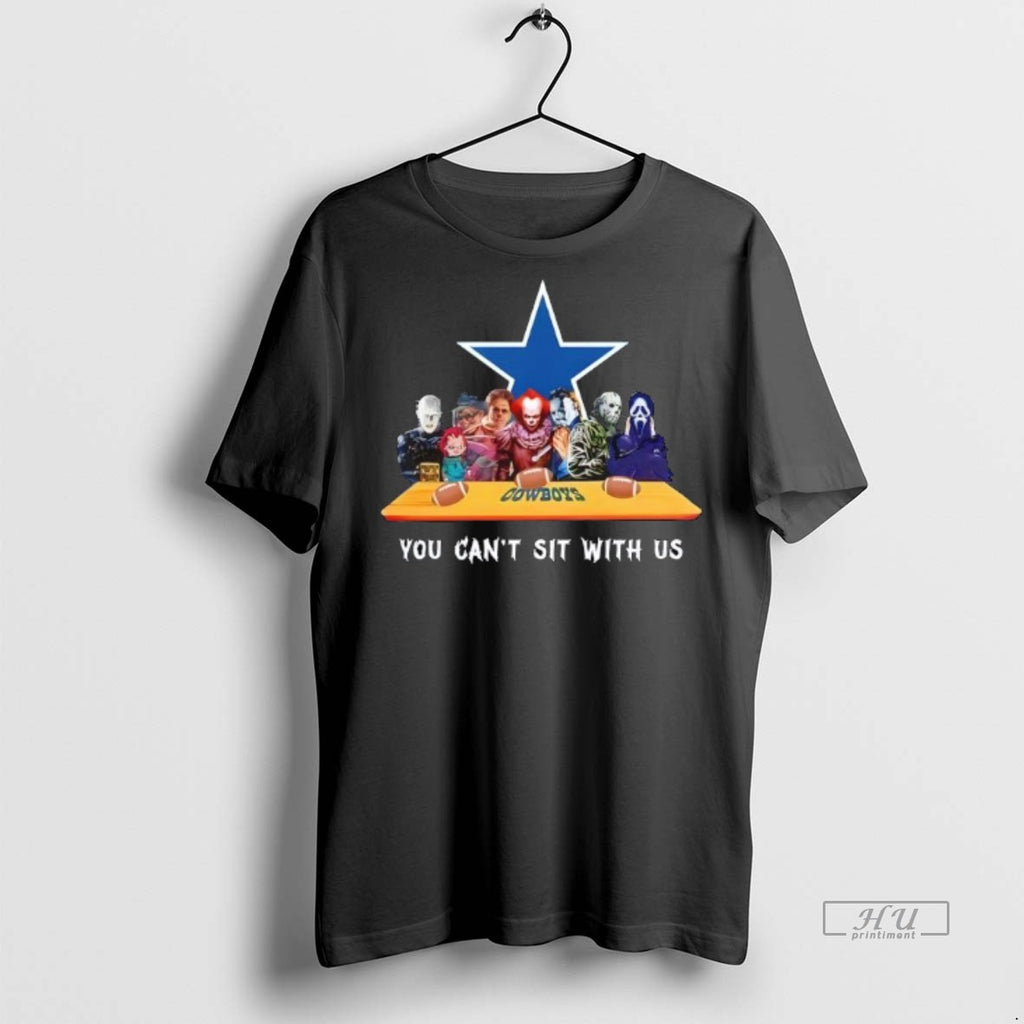 Officials Dallas Cowboys Horror Movies Halloween You Cant Sit With Us Tee Shirt Sweater