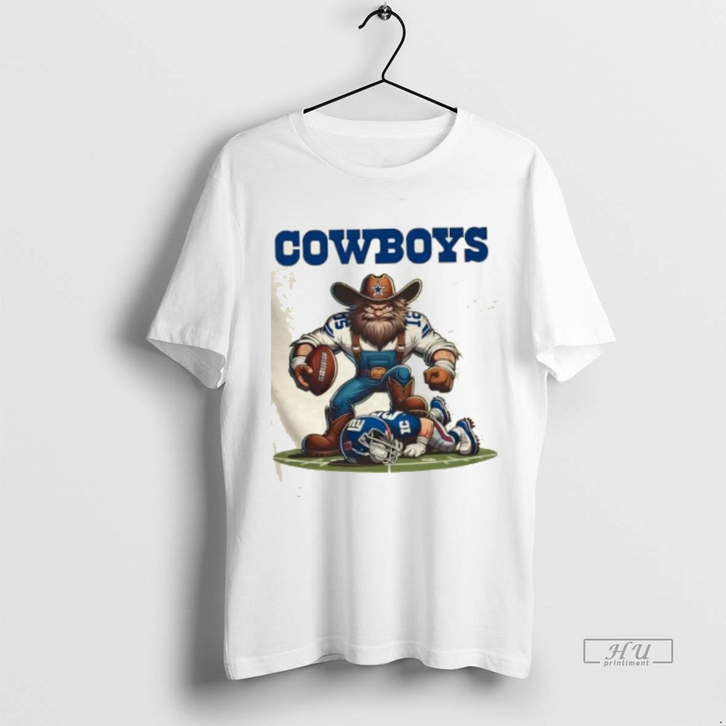 Officials Dallas Cowboys Win New York Giants Lose Football Mascots Battle Tee Shirt Sweater