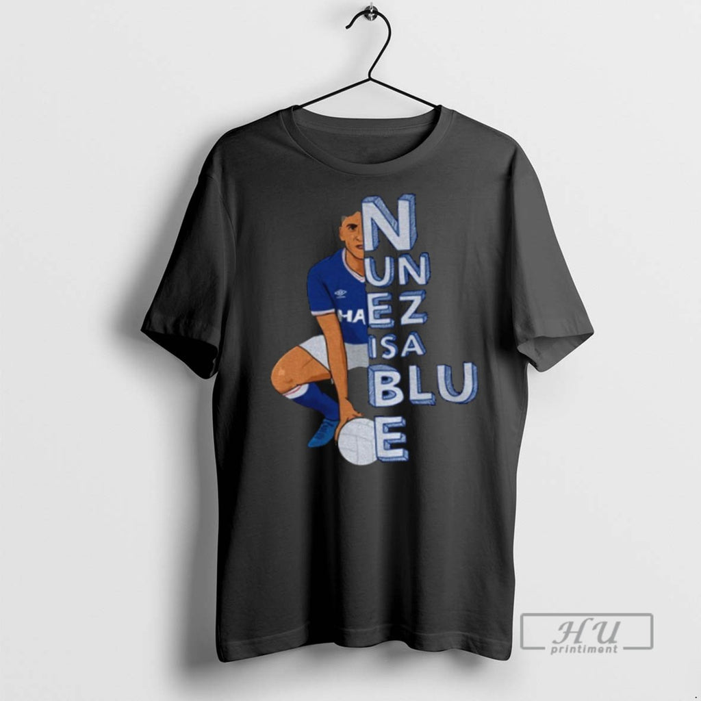 Officials Darwin Nunez Saudi Pro League Football Nunez Is A Blue T Shirt