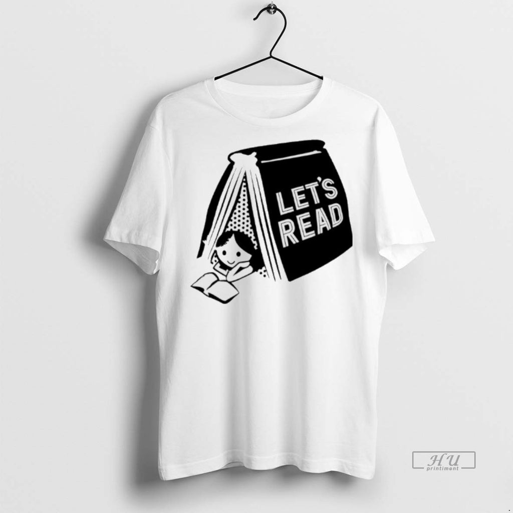 Officials Derek Luh Wearing Lets Read Tee Shirt Sweater