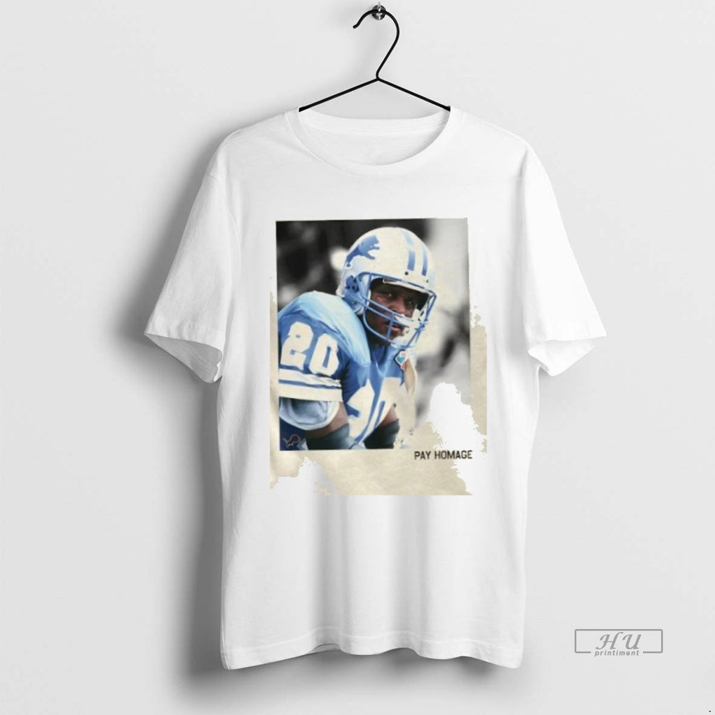 Officials Detroit Lions Barry Sanders Homage Ash Pay Homage Tee Shirt Sweater