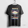 Officials Detroit Lions Football Hope Fight Cancer In All Colors Heart Tee Shirt Sweater