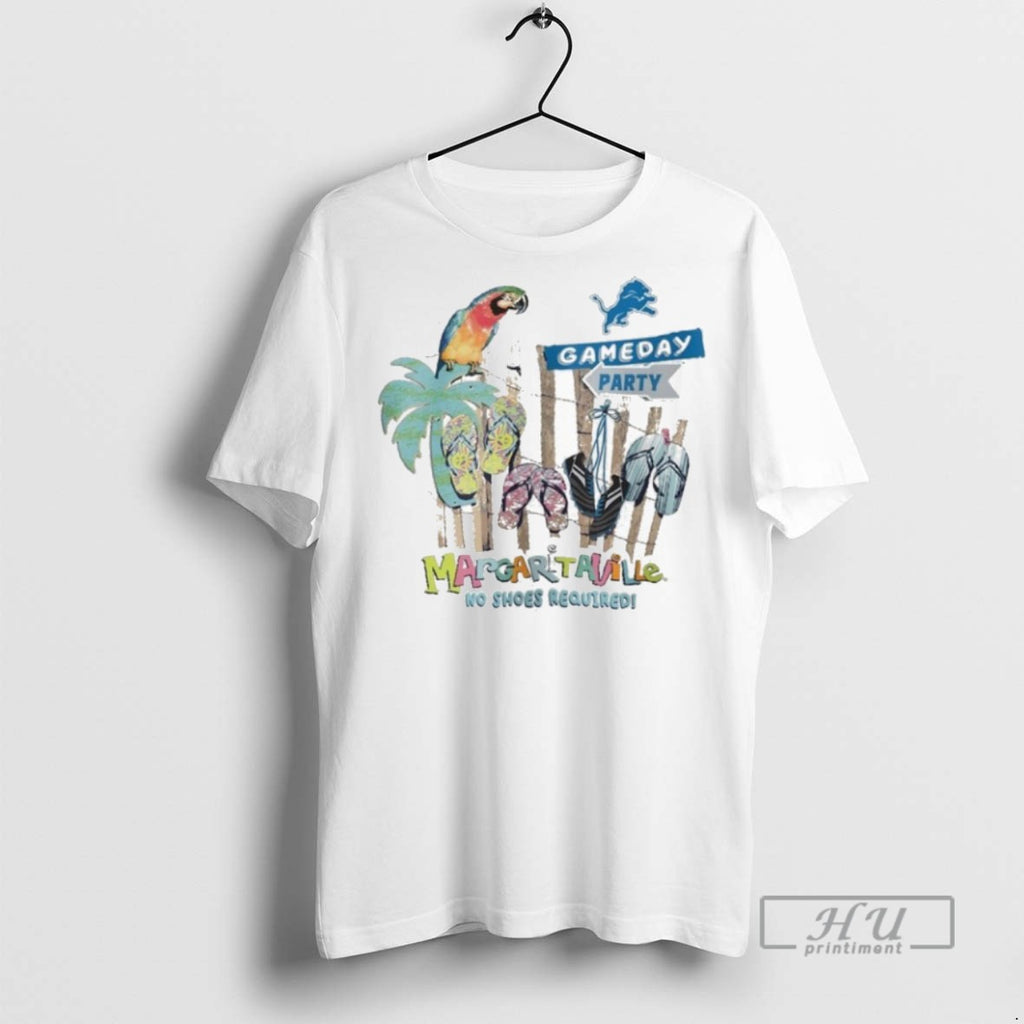 Officials Detroit Lions Gameday Party Margaritaville No Shoes Required T Shirts Sweatshirt Hoodies