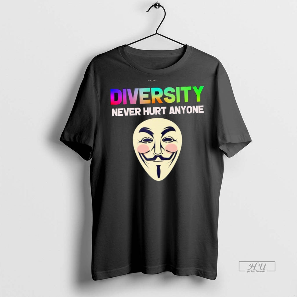 Officials Diversity Never Hurt Anyone Mask T Shirt Sweater
