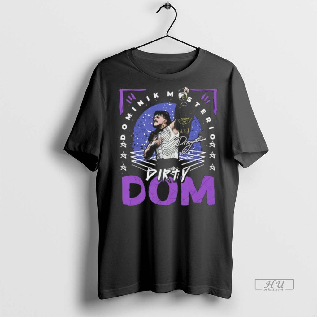 Officials Dominik Mysterio Dirty Dom Champion Signature Tee Shirt Sweater
