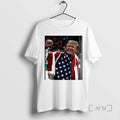 Officials Donald Trump American Flag Fist Up Hockey Player Teeth