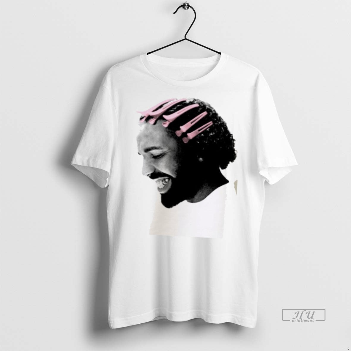 Officials Drake Pink Clips Face T Shirt Sweater
