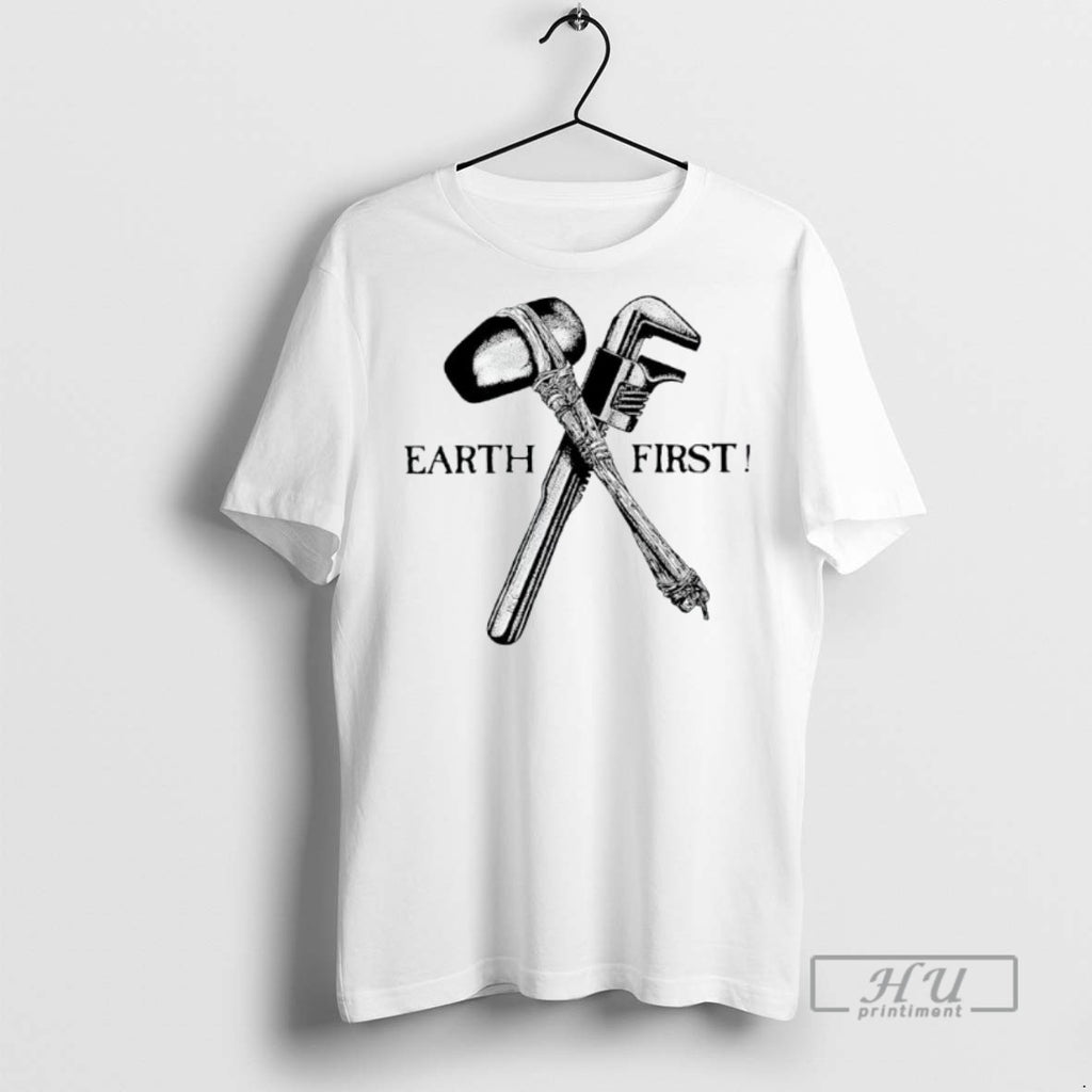 Officials Earth First Graphic Tee Shirt