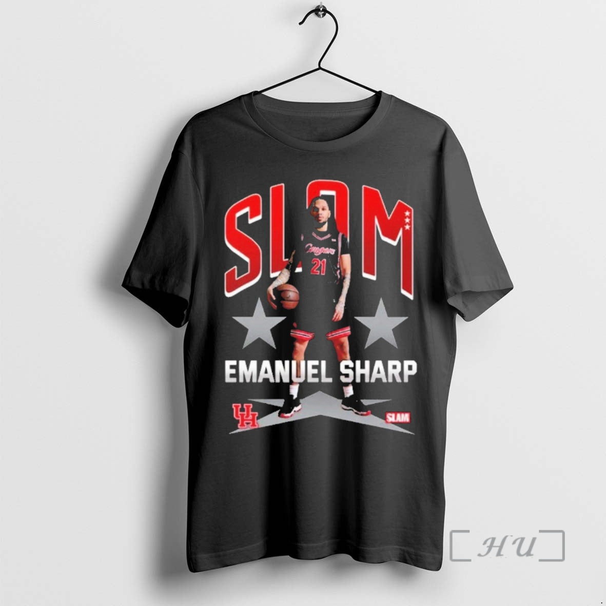 Officials Emanuel Sharp Houston Cougars The Coogs On Slam University 019 Cover Tee H Town