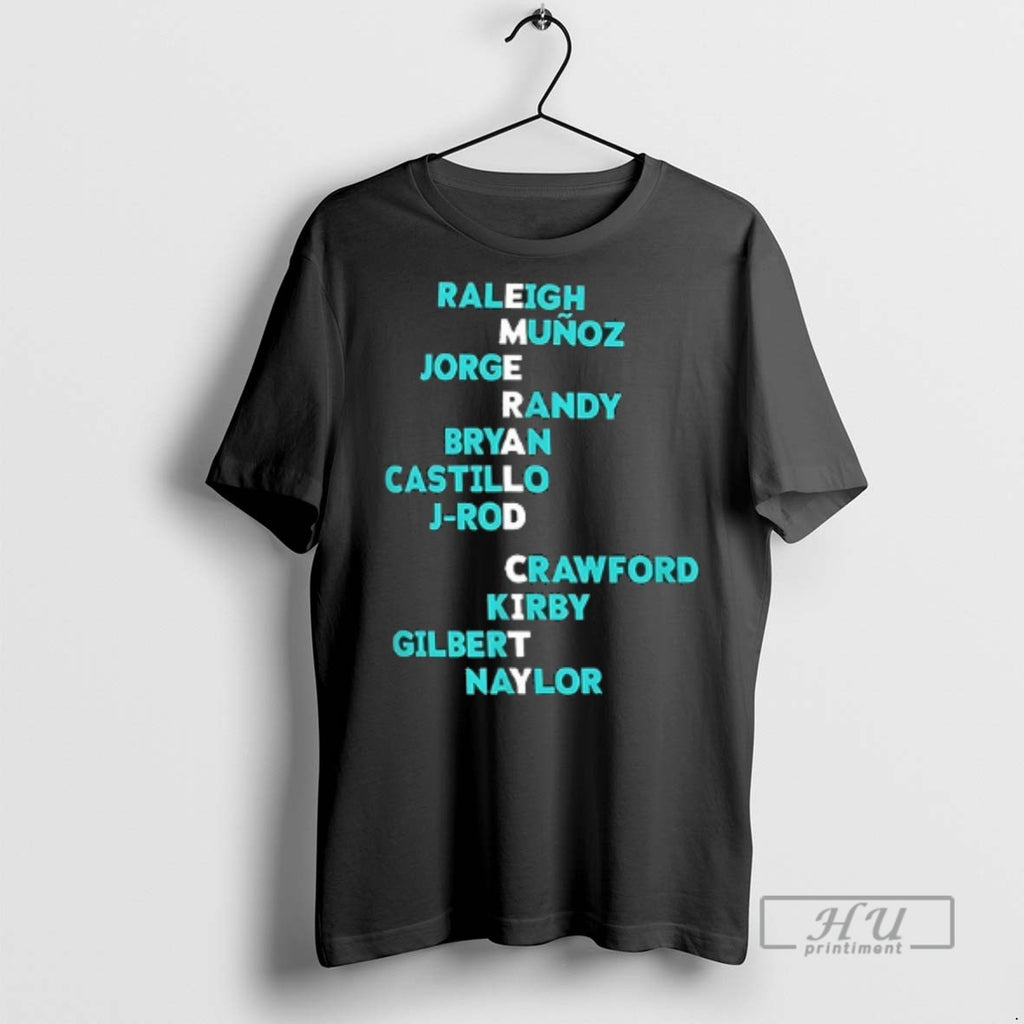 Officials Emerald City Seattle Mariners Mlb 2025 T Shirt