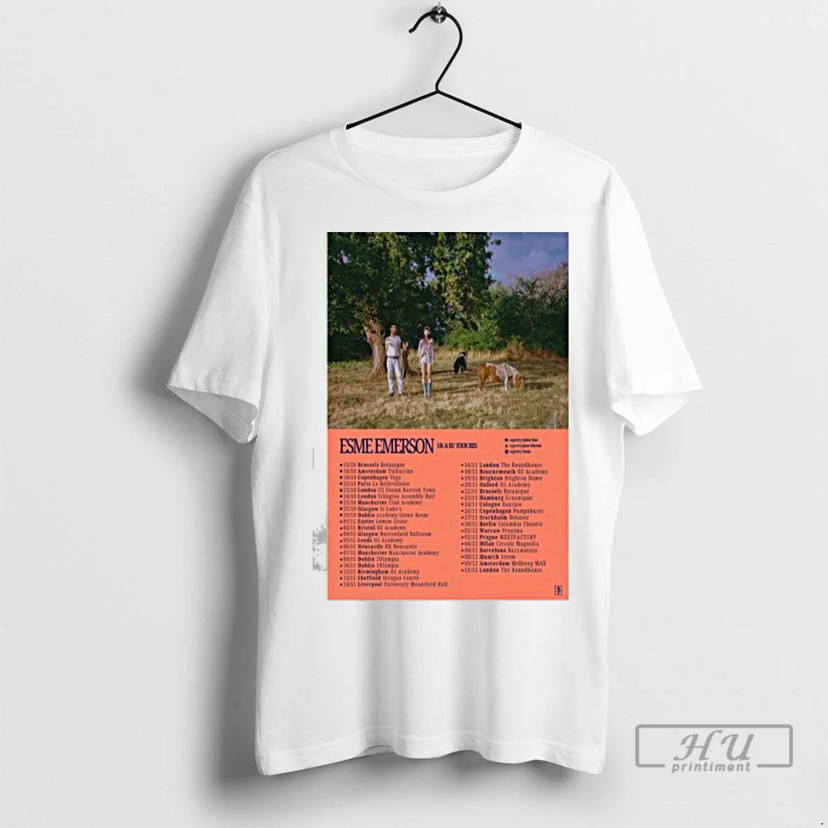 Officials Esme Emerson Uk Eu Tour 2025 Ladies T Shirt