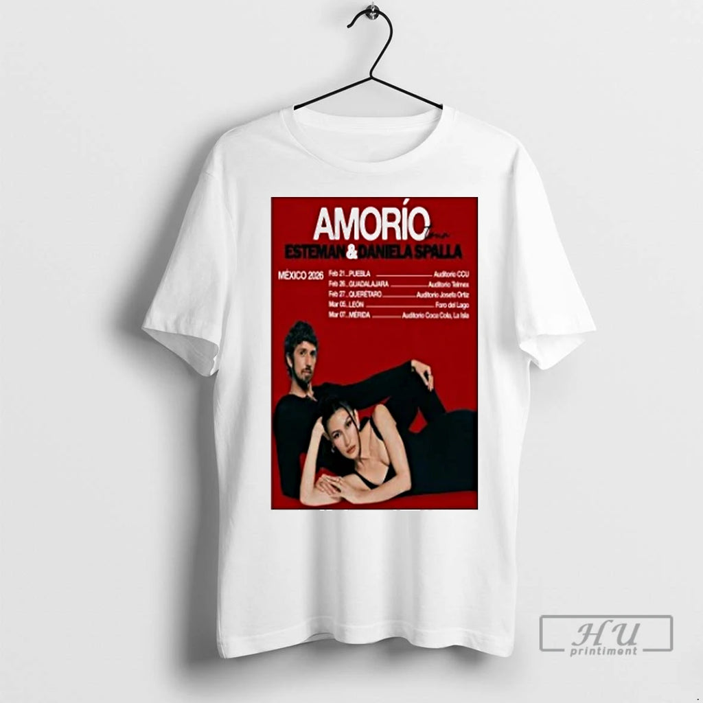 Officials Esteman Daniela Spalla Amorio Tour Mexico 2026 T Shirts