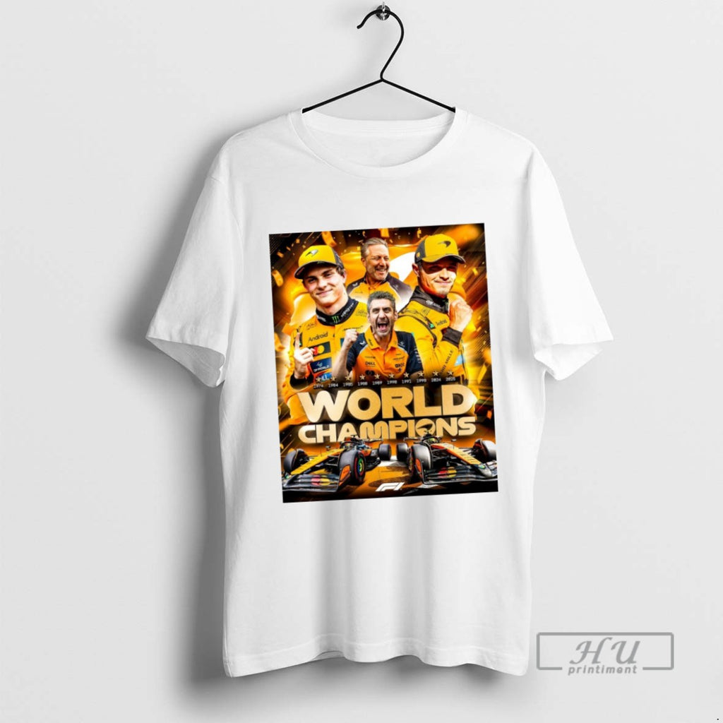 Officials F1 World Champions Mclaren Are The 2025 Constructors Champions T Shirt