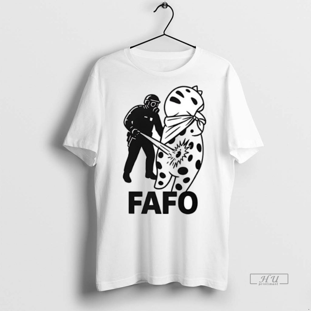 Officials Fafo A Police Officer In Riot Gear Ceramic Ceramic And Classic Dad Cap Tee
