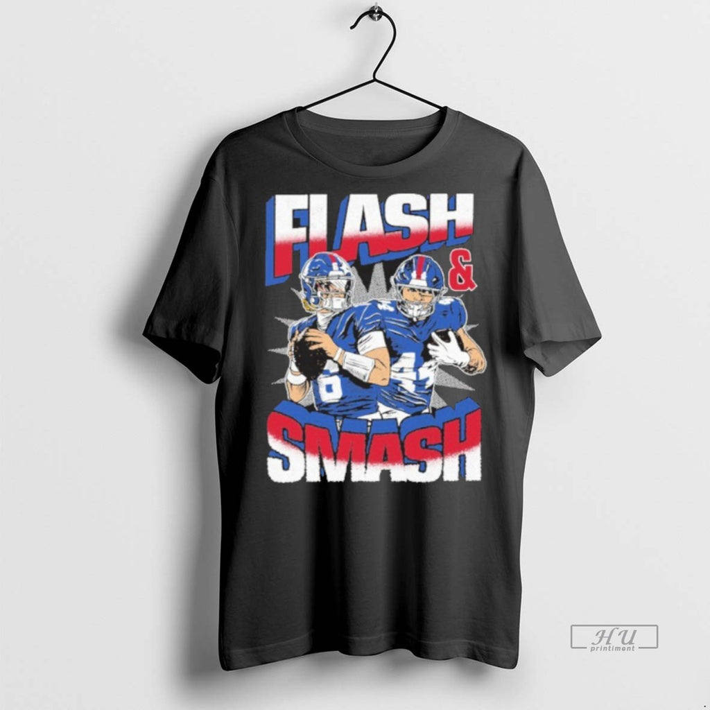 Officials Flash And Smash Jaxson Dart And Cam Skattebo Tee Shirt Sweater