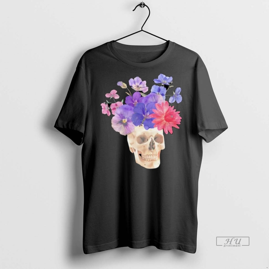 Officials Floral Skull Collage Ornaments T Shirt Sweater