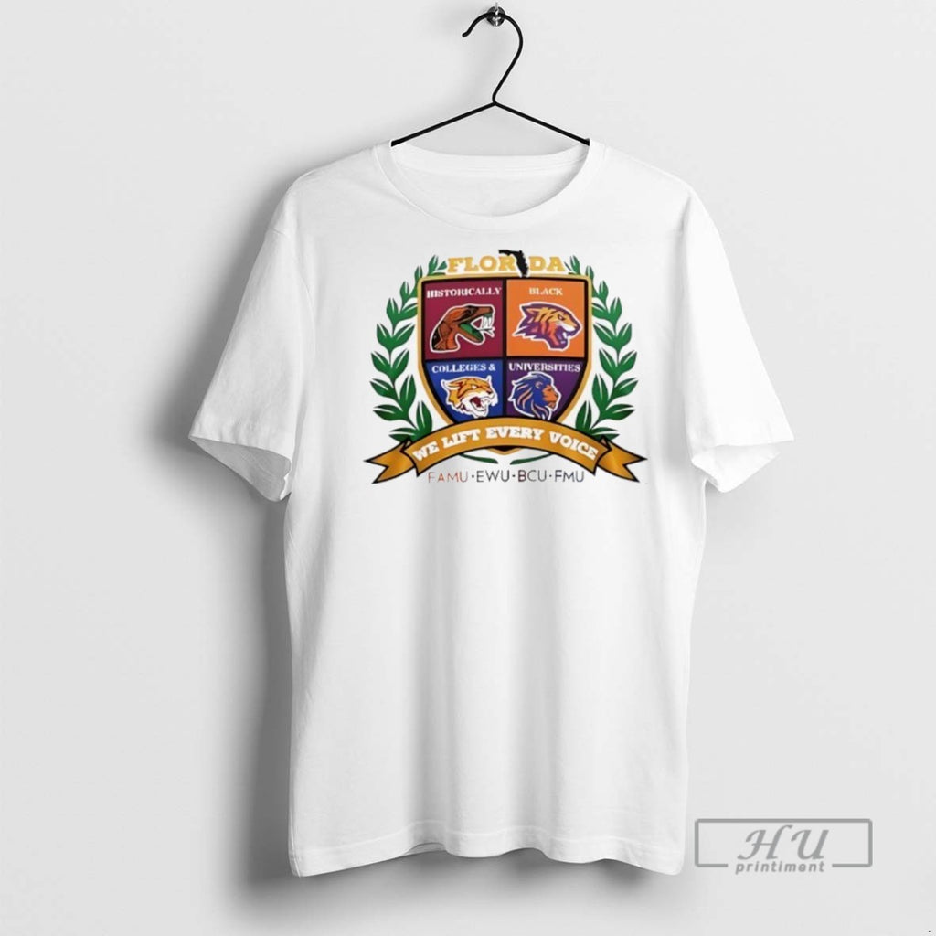 Officials Florida Famu Ewu Bcu Fmu We Lift Every Voice Logo T Shirt