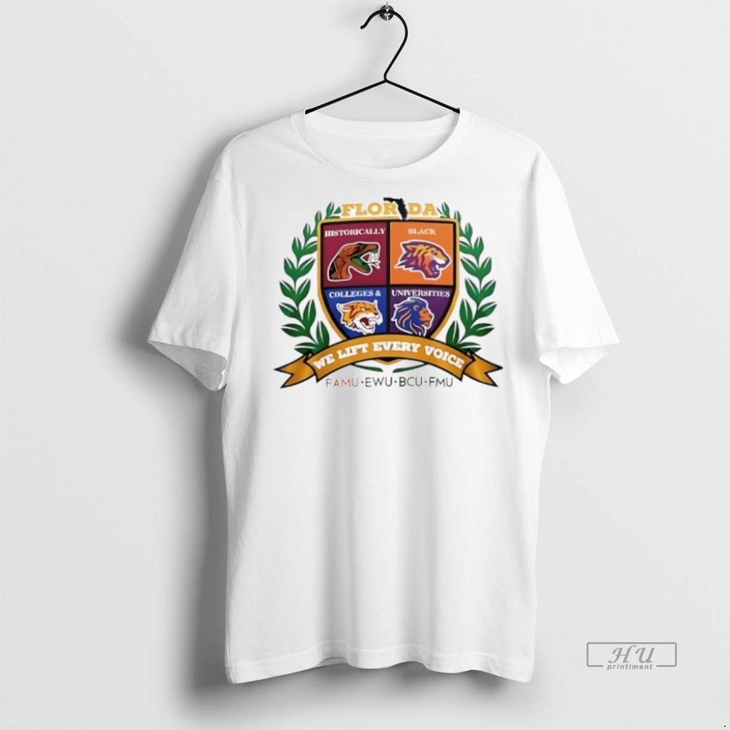Officials Florida Famu Ewu Bcu Fmu We Lift Every Voice Logo Tee Shirt Sweater