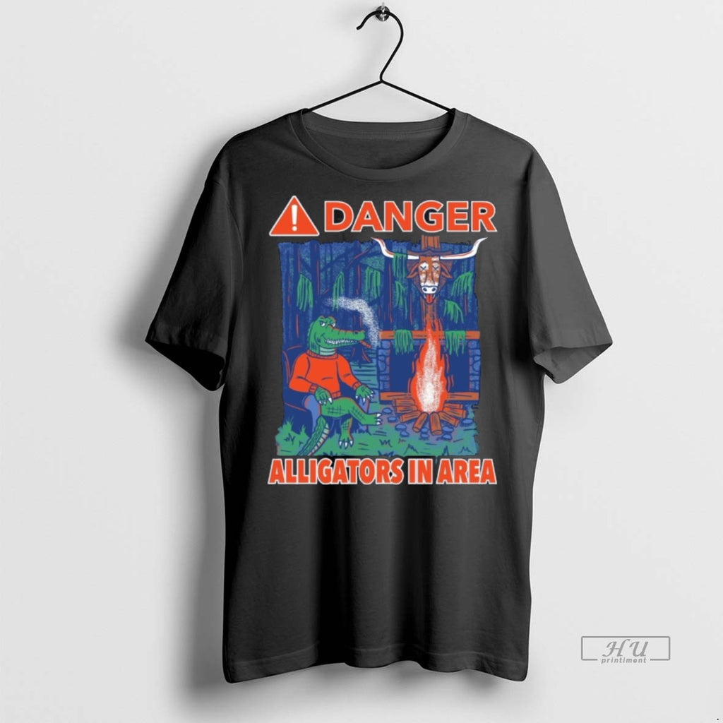 Officials Florida Gators Beat Texas Longhorns Danger Alligators In Area Tee Shirt Sweater