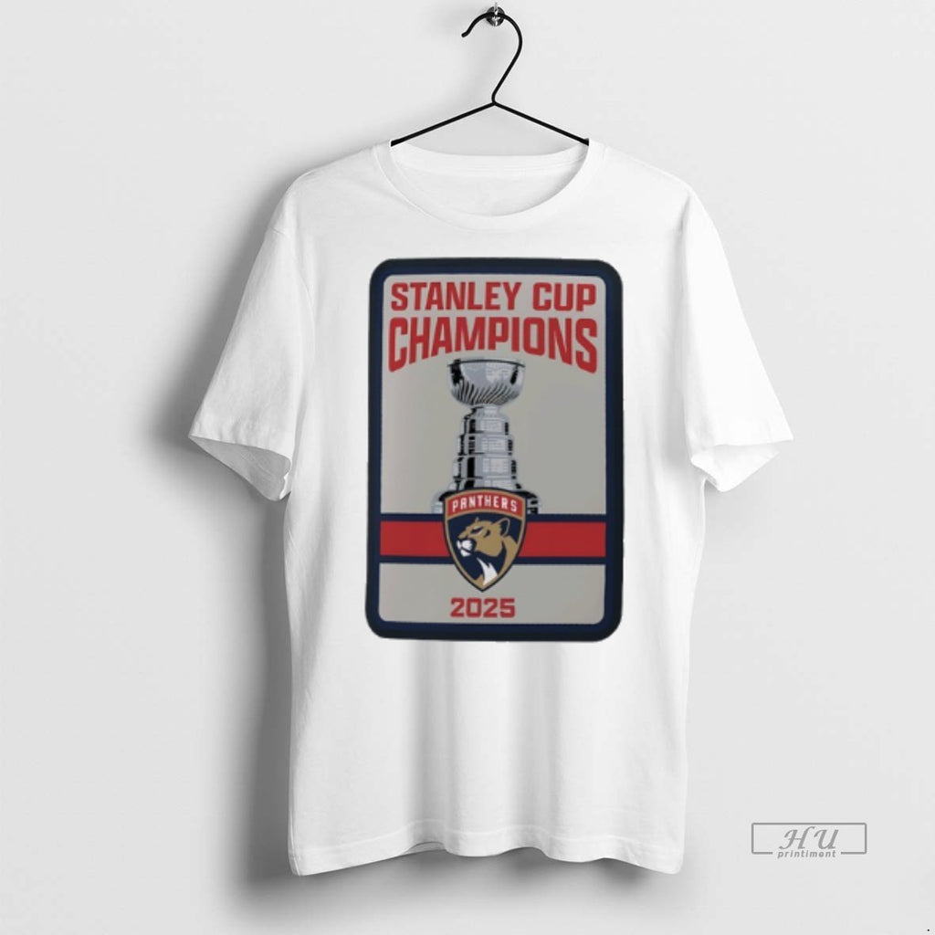 Officials Florida Panthers 2025 Stanley Cup Champions Banner Raising Tee Shirt Sweater