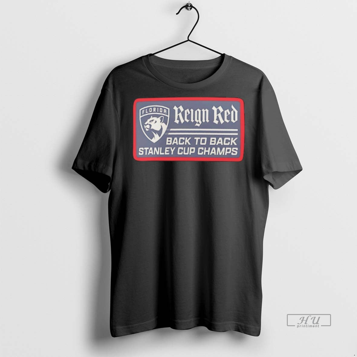 Officials Florida Panthers Back To Back Stanley Cup Champions Reign Red Tee Shirt Sweater