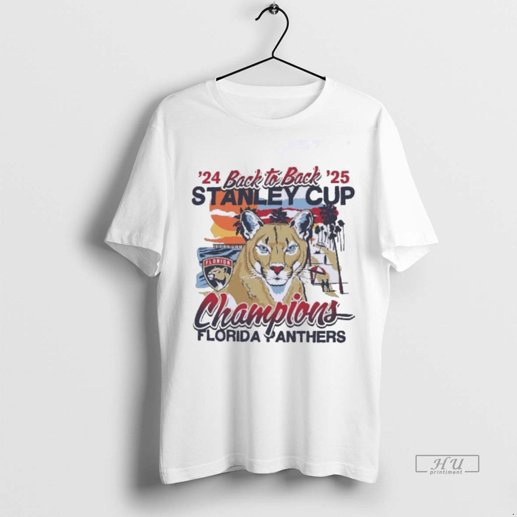 Officials Florida Panthers Back To Back Florida Sunset Franklin Tee Shirt Sweater