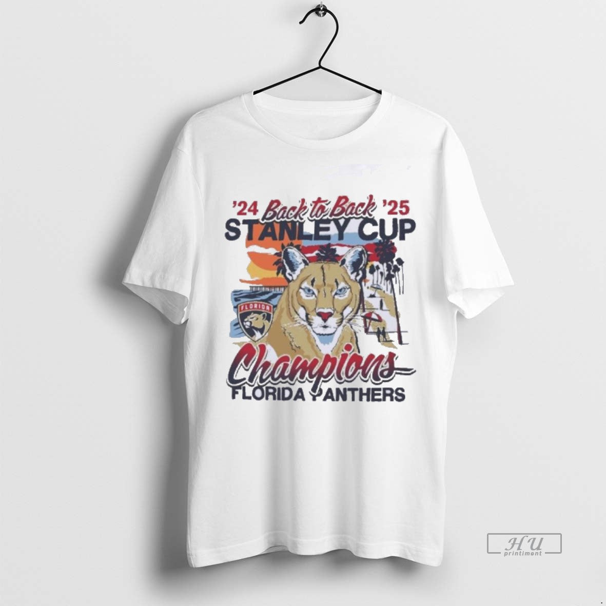 Officials Florida Panthers Back To Back Florida Sunset Franklin Tee Shirt Sweater